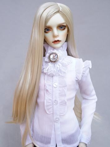  1/3 Wig Boy/Girl Light Gold Long Straight Hair Wig for SD Size Ball-jointed Doll