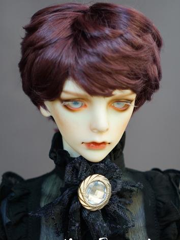 1/3 1/4 1/6 Wig Boy Short Purple Hair Wig for SD/MSD/YSD Size Ball-jointed Doll
