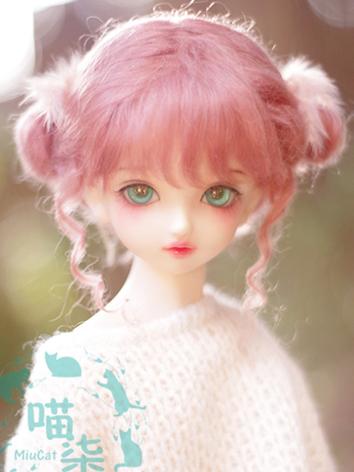 BJD Wig Girl Pink Hair for ...