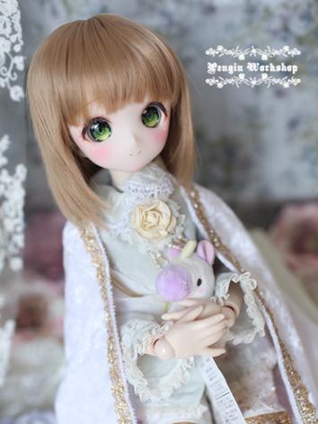 BJD Girl Wig Light Gold/Brown Hair 1/3 Wig for SD Size Ball-jointed Doll