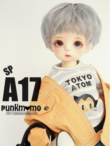 BJD Wig 6-7inch Boy Silver Gray Short Hair A17sp for YOSD Size Ball-jointed Doll
