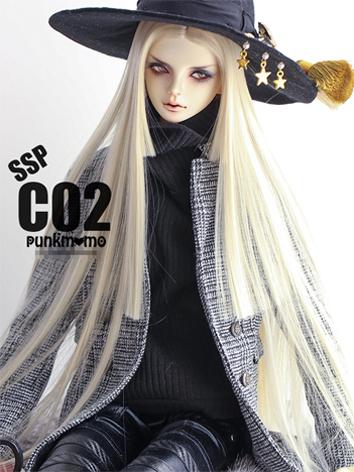 BJD Wig 8-9inch Boy/Girl Wig Gold/Black Straight Hair C02SSP for SD Size Ball-jointed Doll