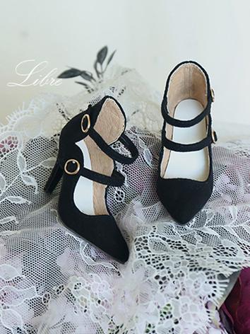 1/3 Girl Shoes Black/BLUE/White/Gray Highheels SHoes for SD16/SDGR Ball-jointed Doll