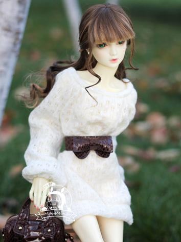 BJD Clothes Girl White Sweater for 70cm/SD Ball-jointed Doll