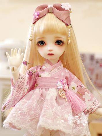 BJD Clothes Girl Pink/Blue Dress for YOSD Ball-jointed Doll