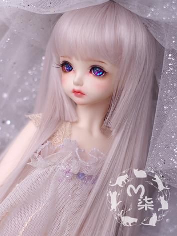 BJD Wig Girl Grayish Pink Hair for SD/MSD/YSD Size Ball-jointed Doll