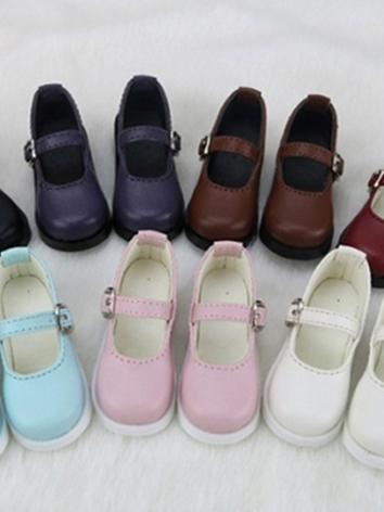 BJD Shoes Girl Pink/Blue/Wine Flat Shoes C13 for SD/MSD/DSD/YOSD Size Ball-jointed Doll