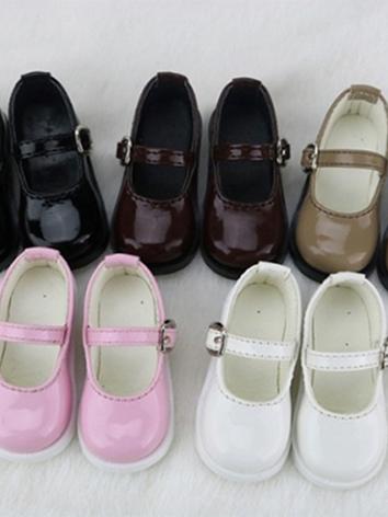 BJD Shoes Girl Black/White/Brown/Pink/Blue/Wine Flat Shoes C15 for SD/MSD/DSD/YOSD Size Ball-jointed Doll