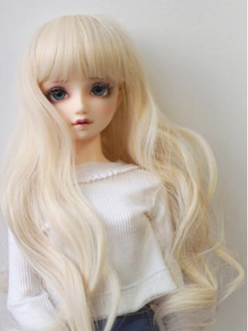 BJD Wig Girl Light Gold Curly Hair for SD/MSD/YOSD Size Ball-jointed Doll