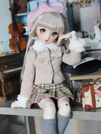 1/3 1/4 Girl Green Warm Suit for SD/DD/MSD Size Ball-jointed Doll