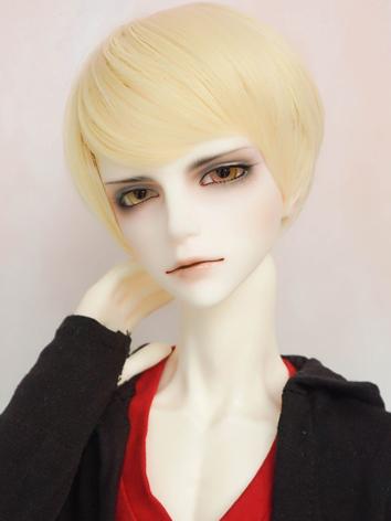BJD Wig Boy Black/Yellow Short Hair for SD/MSD/YOSD Size Ball-jointed Doll