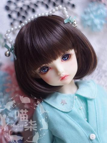 BJD Wig Girl Chocolate BoBo Hair for SD/MSD/YSD Size Ball-jointed Doll