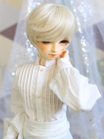 BJD Wig Boy Light Gold Short Hair for SD/MSD/YOSD Size Ball-jointed Doll