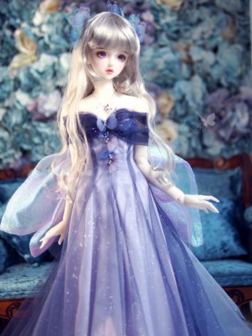 1/3 Clothes BJD Girl Purple Dress for SD13/SDGR/SD10 Ball-jointed Doll