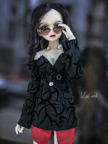 BJD Clothes Girl Dark Blue/Black Lady Suit for SD Ball-jointed Doll