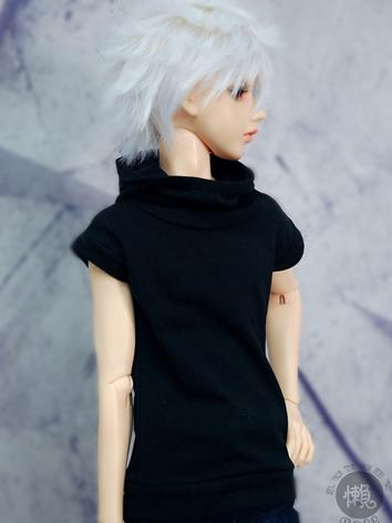 BJD Clothes Boy Black High-neck T-shirt for SD10/SD13/SD17/70cm Ball-jointed Doll