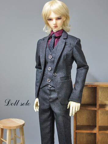 BJD Clothes Boy Outfit Gray Suit for 75cm/72cm70cm/SD/MSD Size Ball-jointed Doll