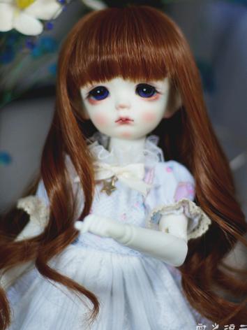 BJD Wig Brown Curl Hair for...