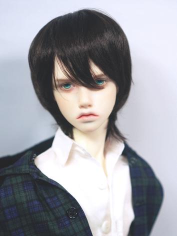 BJD Wig Boy Black Short Hair for SD Size Ball-jointed Doll