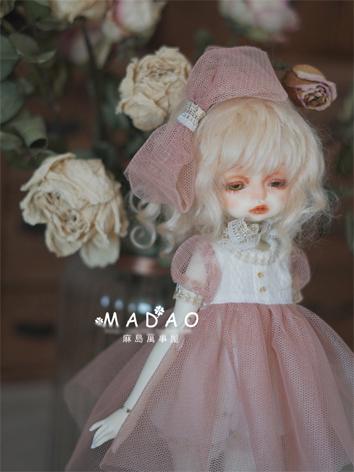 BJD Clothes Girl Pink Dress Suit for YOSD Ball-jointed Doll
