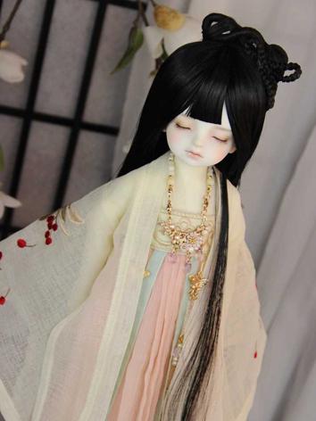 BJD Wig Girl Black Long Ancient Hair for SD Size Ball-jointed Doll