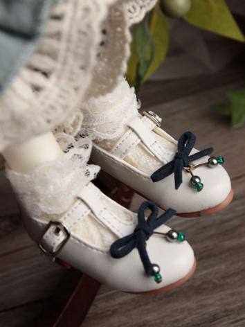 Bjd Girl White Shoes for MSD Ball-jointed Doll