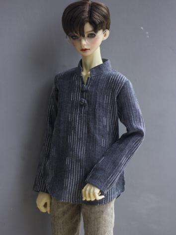 1/3 1/4 70cm Clothes Gray Stripe Shirt A252 for MSD/SD/70cm Size Ball-jointed Doll