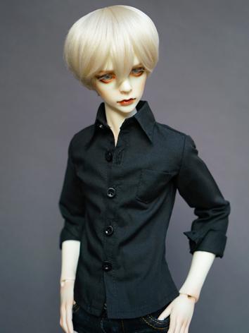 BJD Black Slim Coat Shirt for SD/MSD/70cm Size Ball-jointed Doll 