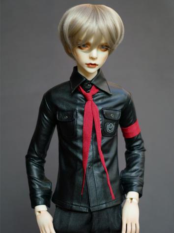 BJD Black Slim Coat shirt With Tie for Boy SD Size Ball-jointed Doll
