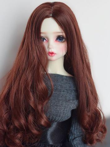 BJD Wig Girl Long Curly Hair for SD/MSD Size Ball-jointed Doll