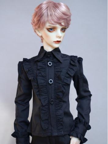 BJD Black Shirt Coat for Boy 70cm/SD/MSD Size Ball-jointed Doll