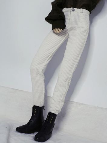 1/3 1/4 70cm Clothes White/Pink Corduroy Trousers A261 for MSD/SD/70cm Size Ball-jointed Doll