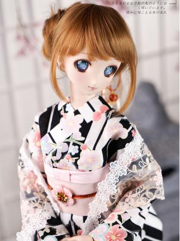 BJD Clothes Girl Kimono Yukata Set [Rouyun] for 72cm/70cm/SD/SD16/SD10/MSD/YOSD Ball-jointed Doll