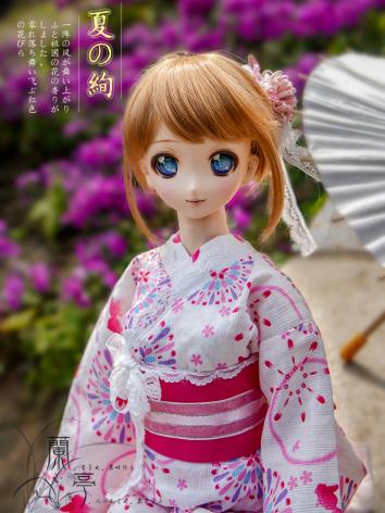 BJD Clothes Girl Kimono Yukata Set [Xiazhixun] for 72cm/70cm/SD/SD16/SD10/MSD/YOSD Ball-jointed Doll