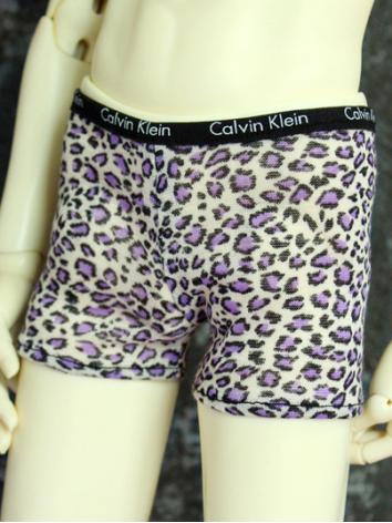 1/3 1/4 70cm Clothes Boy Underpants Purple Leopard Panties for 70cm/SD/MSD Ball-jointed Doll