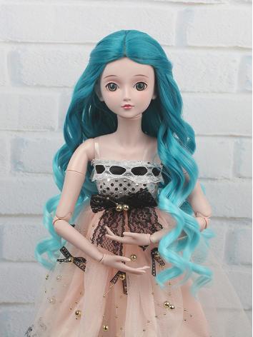 BJD Wig Girl Instant  Noodle Blue Gradient Hair for YOSD/MSD/SD Size Ball-jointed Doll