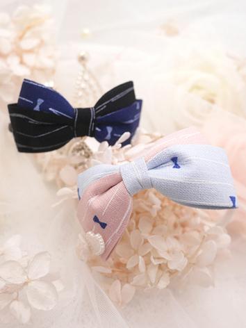 BJD Hair Decoration Pink/Blue Bow Hairpin Hairband Stick for SD/MSD/YOSD Ball-jointed doll
