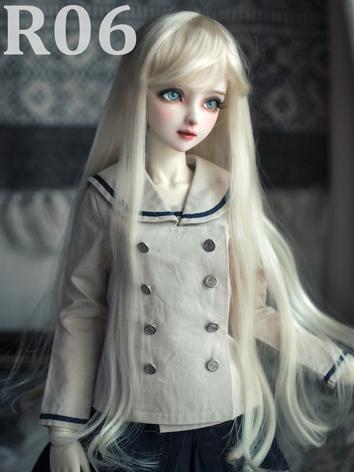 BJD Wig R06 Girl Light Gold Long Hair for SD Size Ball-jointed Doll