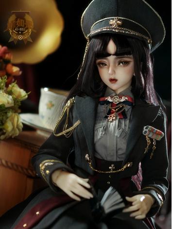 BJD 1/3 Military Uniform Pear Hairstyle wig WG318072 for SD Size Ball-jointed Doll