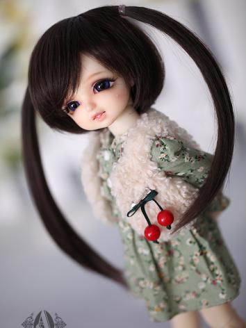 BJD 1/6 Horsetail Straight Hair WG614101 for YOSD Size Ball-jointed Doll