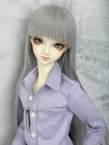 BJD 1/3 Light Gray Long Straight Hair WG31025 for SD Size Ball-jointed Doll
