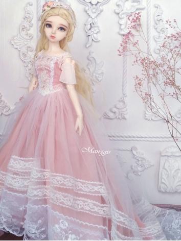 BJD Clothes Girl The Secret Of The Fairy Pink Dress Suit For SD/MSD Ball-jointed Doll