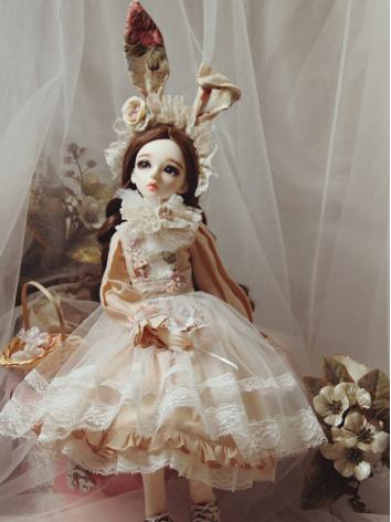 BJD Clothes Girl Flower Tea Rabbit Dress Suit For SD/MSD/YOSD Ball-jointed Doll