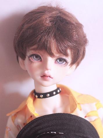 BJD Wig Boy Silver/Brown Hair Wig for SD/MSD/YOSD Size Ball-jointed Doll