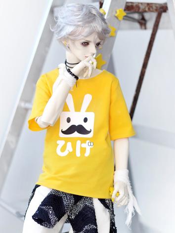 BJD Clothes Yellow T-shirt Rabit for MSD Ball-jointed Doll