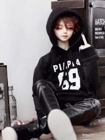 BJD Clothes Black Sweatshirt for SD/70CM Ball-jointed Doll