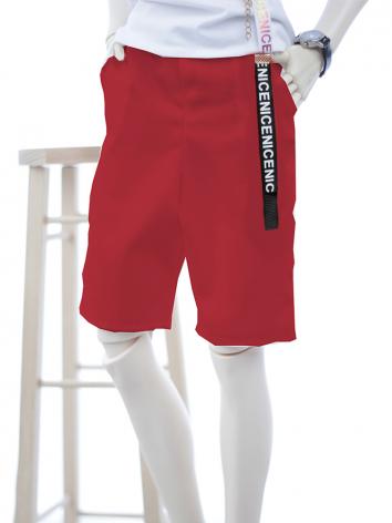 BJD Clothes Loose Daily Pants Black / White / Red for SD/70CM Ball-jointed Doll