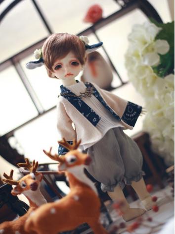 BJD Clothes Girl/Boy Han Element Dress for YOSD Ball-jointed Doll