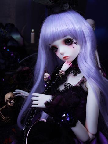 BJD Wig Girl Purple Hair Wig for SD Size Ball-jointed Doll