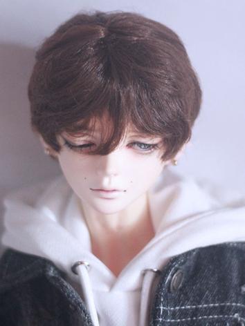 BJD Wig Boy Brown/Silver/Li...